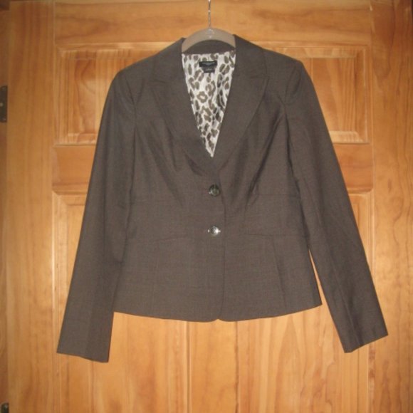 Ann Taylor Brown Two Button Blazer - Picture 1 of 2